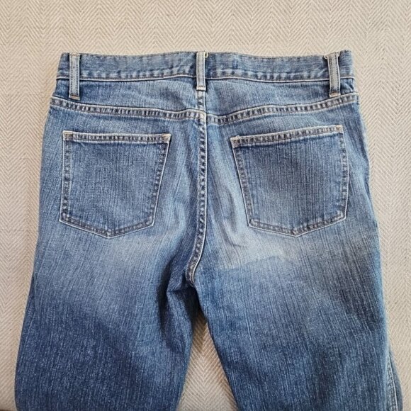 Gap Jeans Women's Size 12L Blue Low And Loose Boot Cut (W34 L34) Stretch Denim - Picture 9 of 16